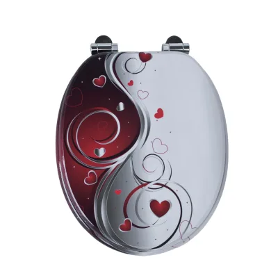 Abattant WC rond motif pop art