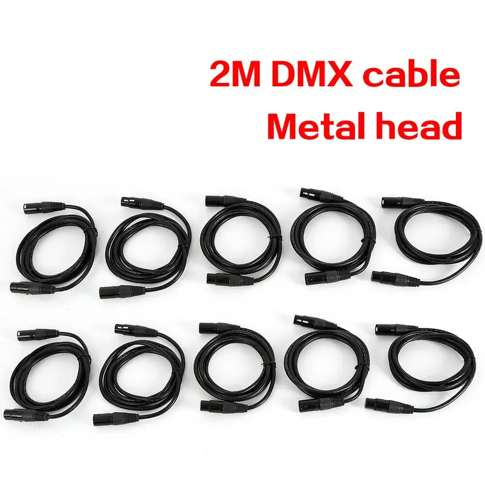 Lot de 10 câbles DMX XLR 2 m