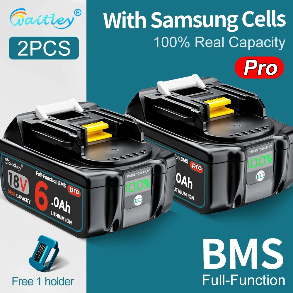 Lot de 2 batteries 18 V 6 Ah