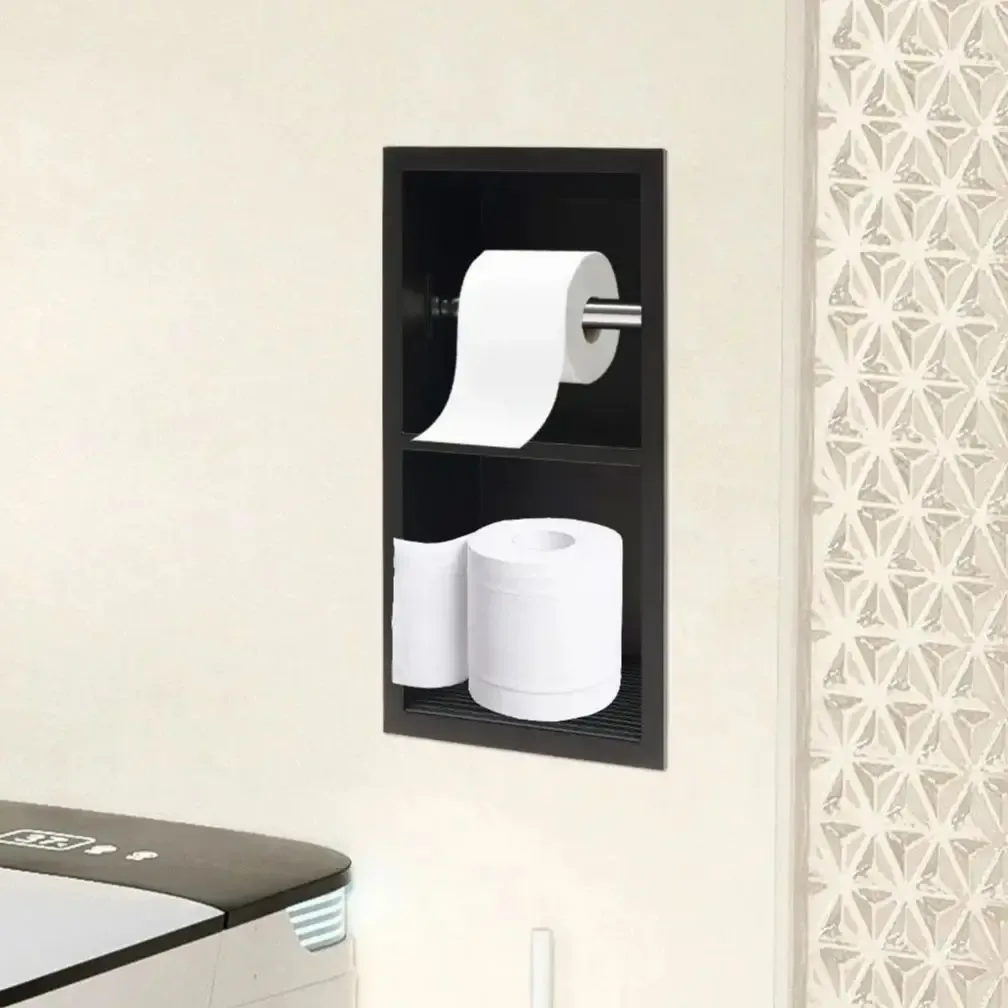 Niche de douche inox 2 niveaux