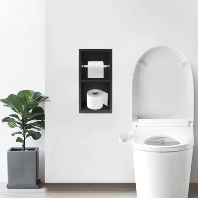 Niche de douche inox 2 niveaux – image 2