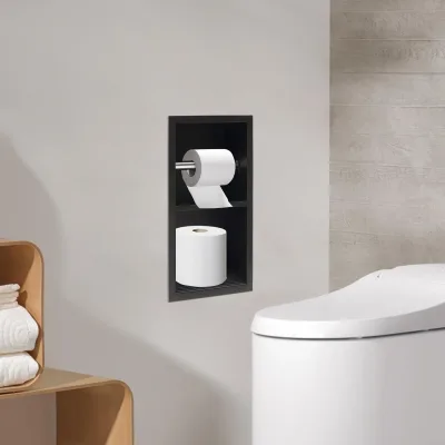 Niche de douche inox 2 niveaux – image 3