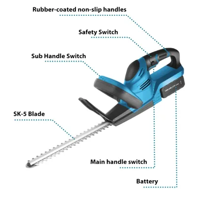 Taille-haie sans fil à lame de 820 mm – image 2