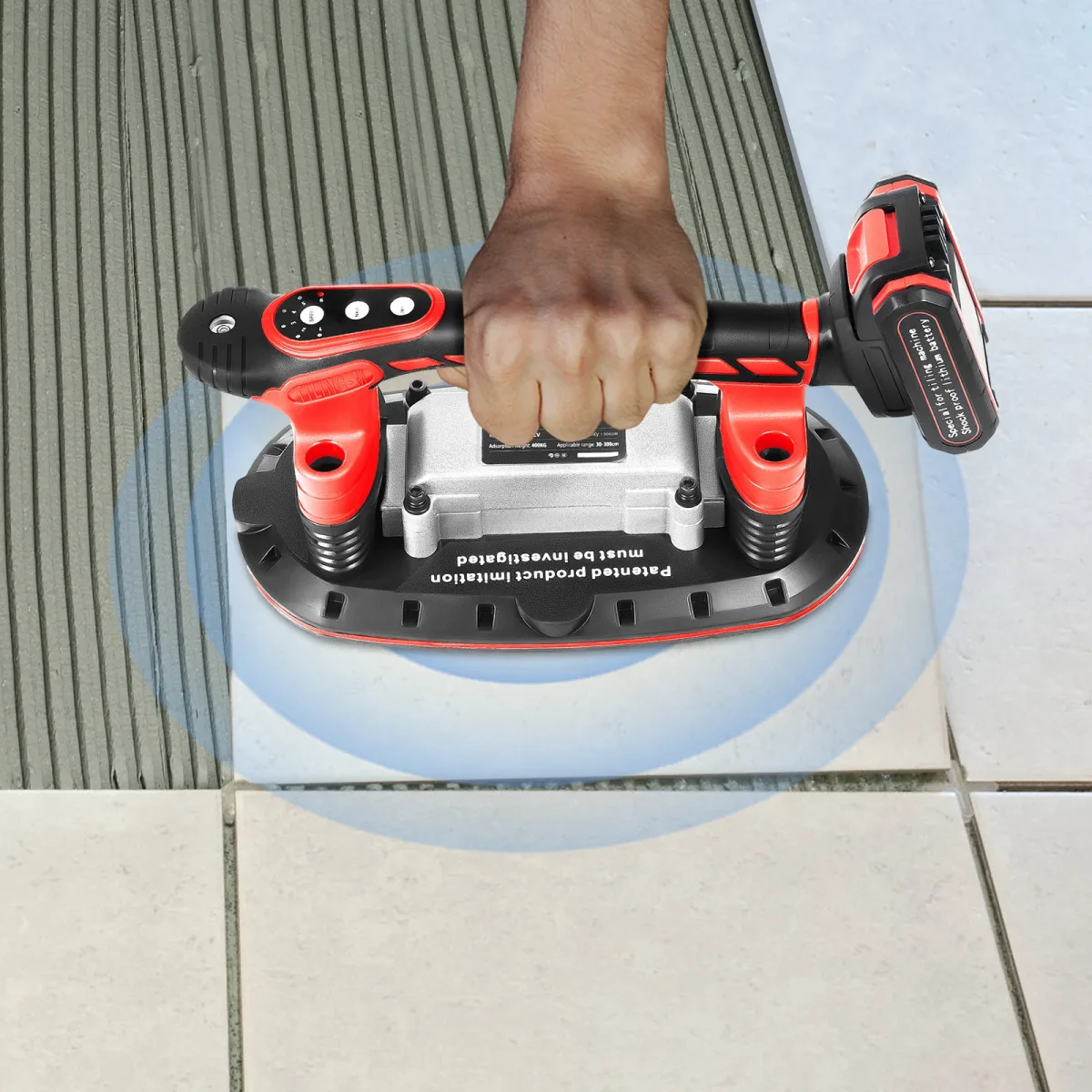 Ventouse vibrante à carrelage